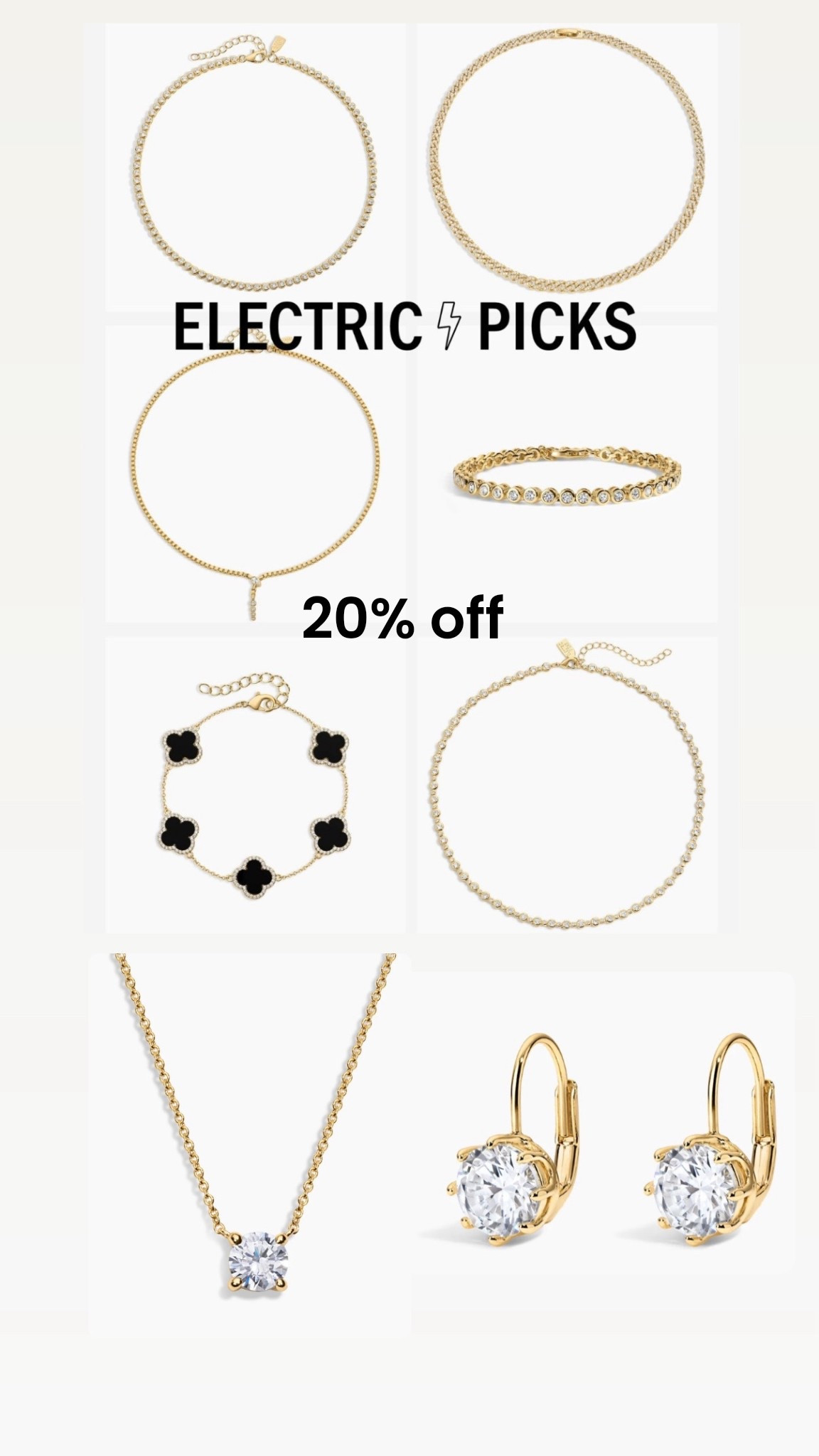 Use code TAKE20 for 20% off @Electric Picks Jewelry 

#LTKSaleAlert