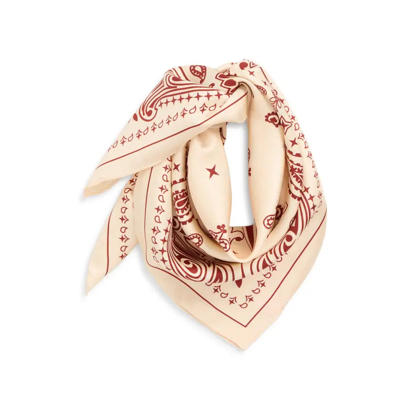 Lost Pattern Paisley Silk Bandana in Hot Pink Bloom at Nordstrom | Nordstrom