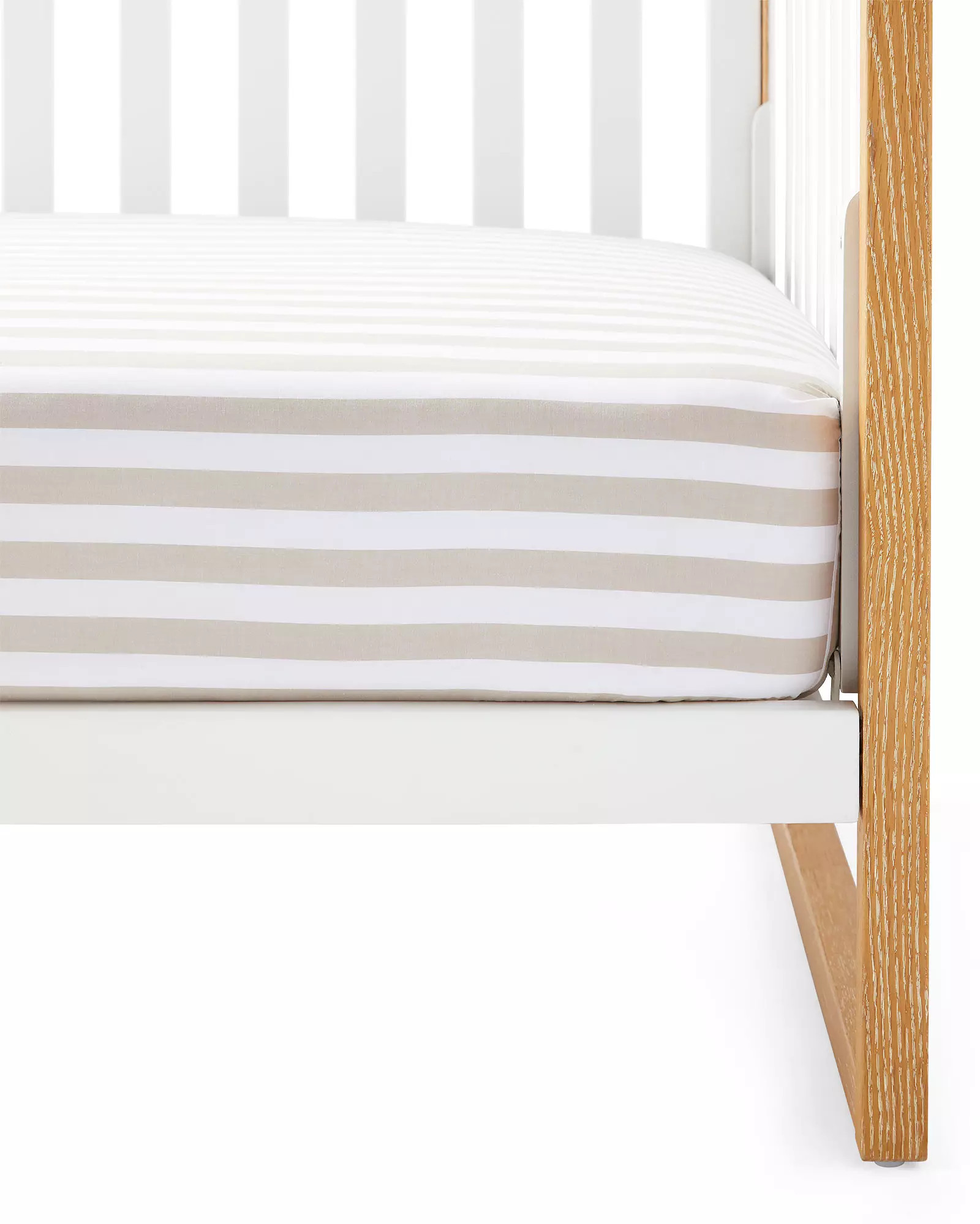 Beach Club Stripe Crib Sheet | Serena and Lily