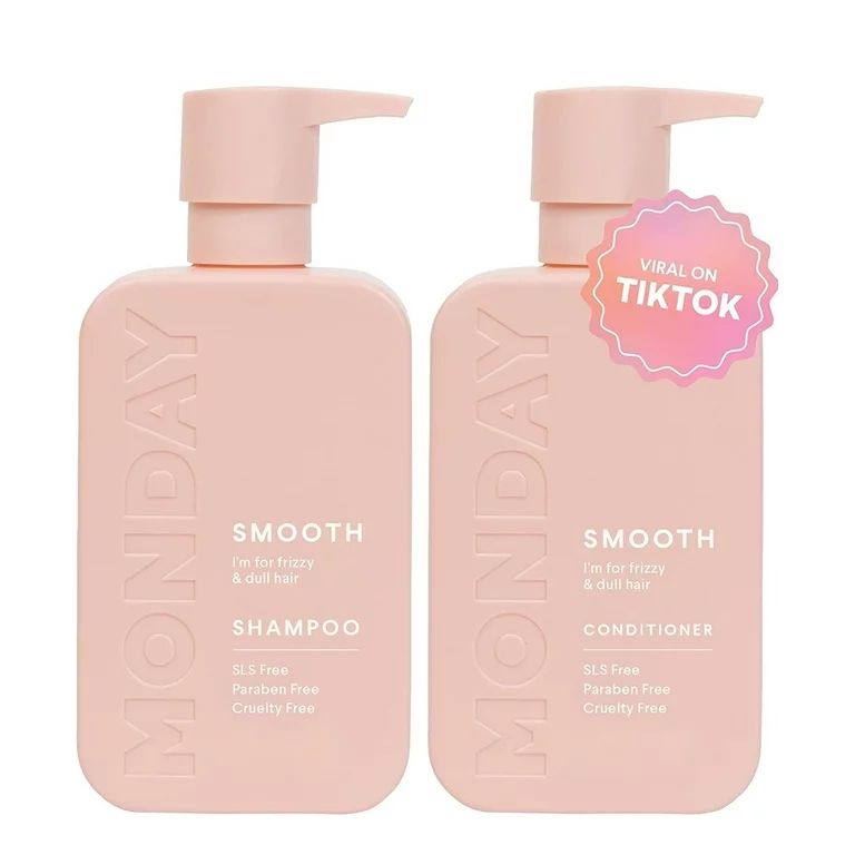 Monday Haircare Smooth Shampoo and Conditioner Set, 30 fl oz Each, SLS, Paraben, and Cruelty Free | Walmart (US)