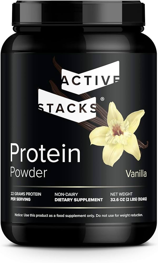 Active Stacks Beef Protein Powder, Vanilla - Dairy Free with Natural Collagen for Keto, Paleo, Bo... | Amazon (US)