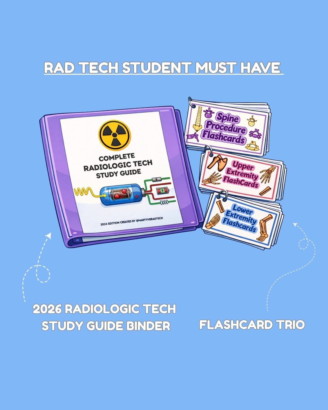 Radiologic Tech Student Must HAVES 💙 2026 Radiologic Tech Study Guide Binder + Flashcard TRIO #flashcards #radiography #student #radtechstudent #studying

#LTKWorkwear #LTKU #LTKHome
