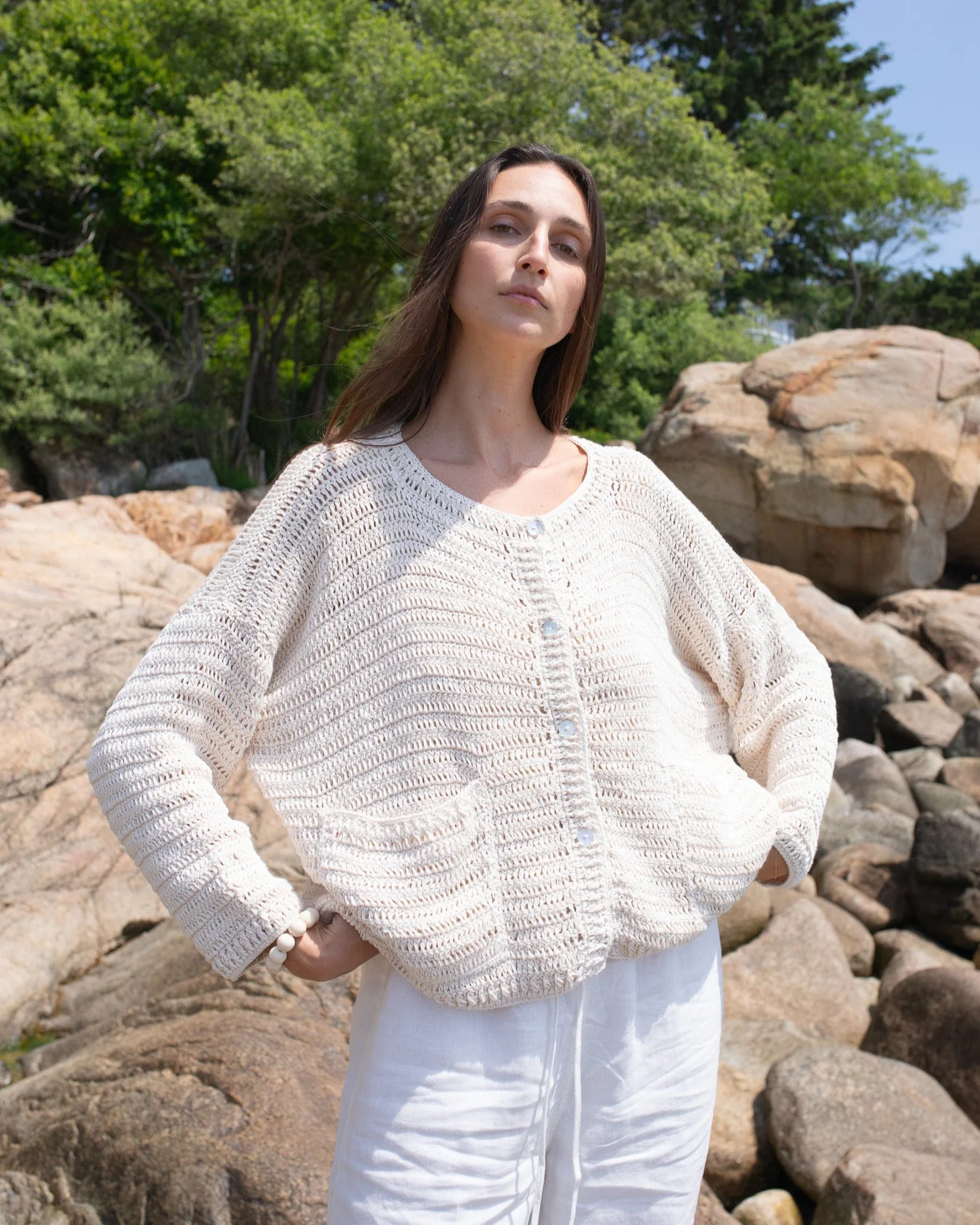 Manuela Crochet Cardigan | Honest Cotton