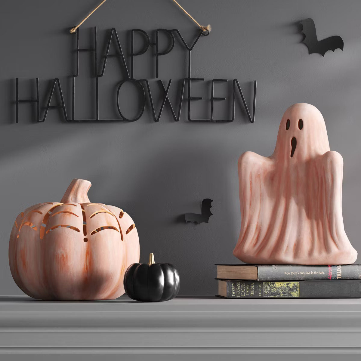 Halloween Terracotta Pumpkin Spider Web - Hyde & EEK! Boutique™: No Assembly, Decor for All Age... | Target