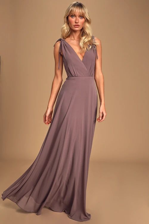 Dance the Night Away Dusty Purple Backless Maxi Dress | Lulus (US)