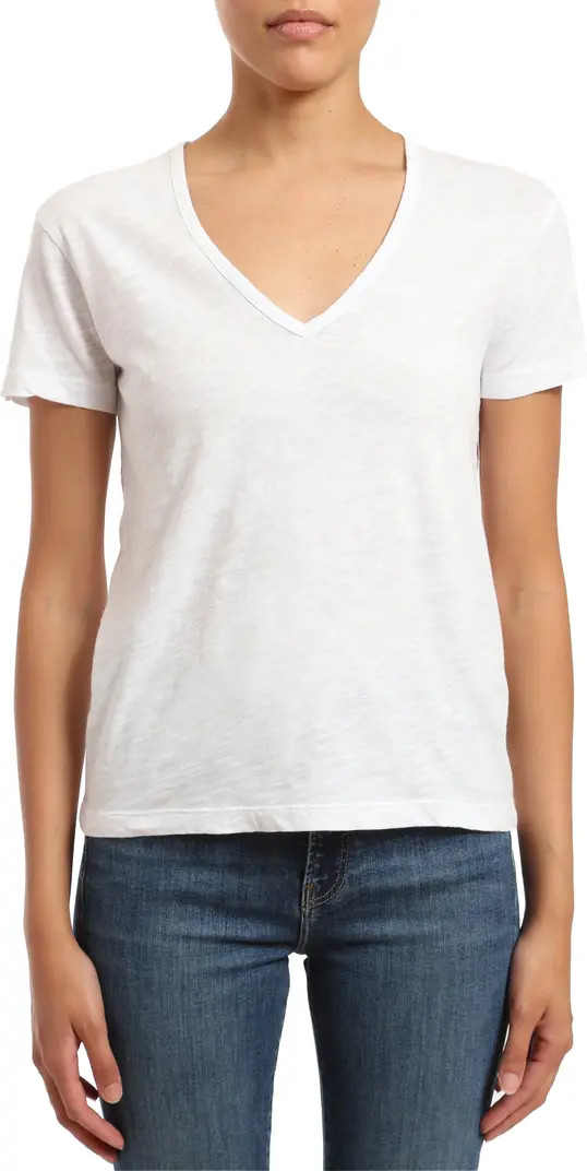 V-Neck Cotton Slub T-Shirt | Nordstrom