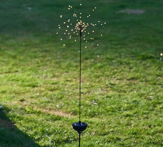 Solar Outdoor Lit Starburst Lawn Stakes | Pottery Barn (US)