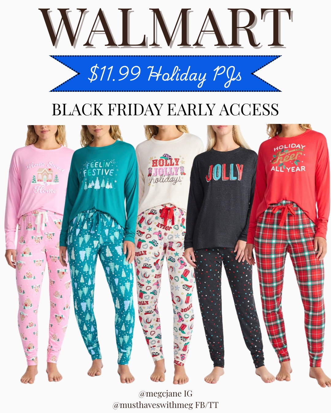 Black Friday Early Access is live on Walmart right now and they have the cutest cozy holiday essentials! Christmas PJs for $11.99 and slippers for $8.00! These would be so cute for Christmas morning photos or as a gift! Walmart+ members have access now up until midnight! Everybody has access after midnight 🎉

#LTKHoliday #LTKCyberWeek #LTKGiftGuide