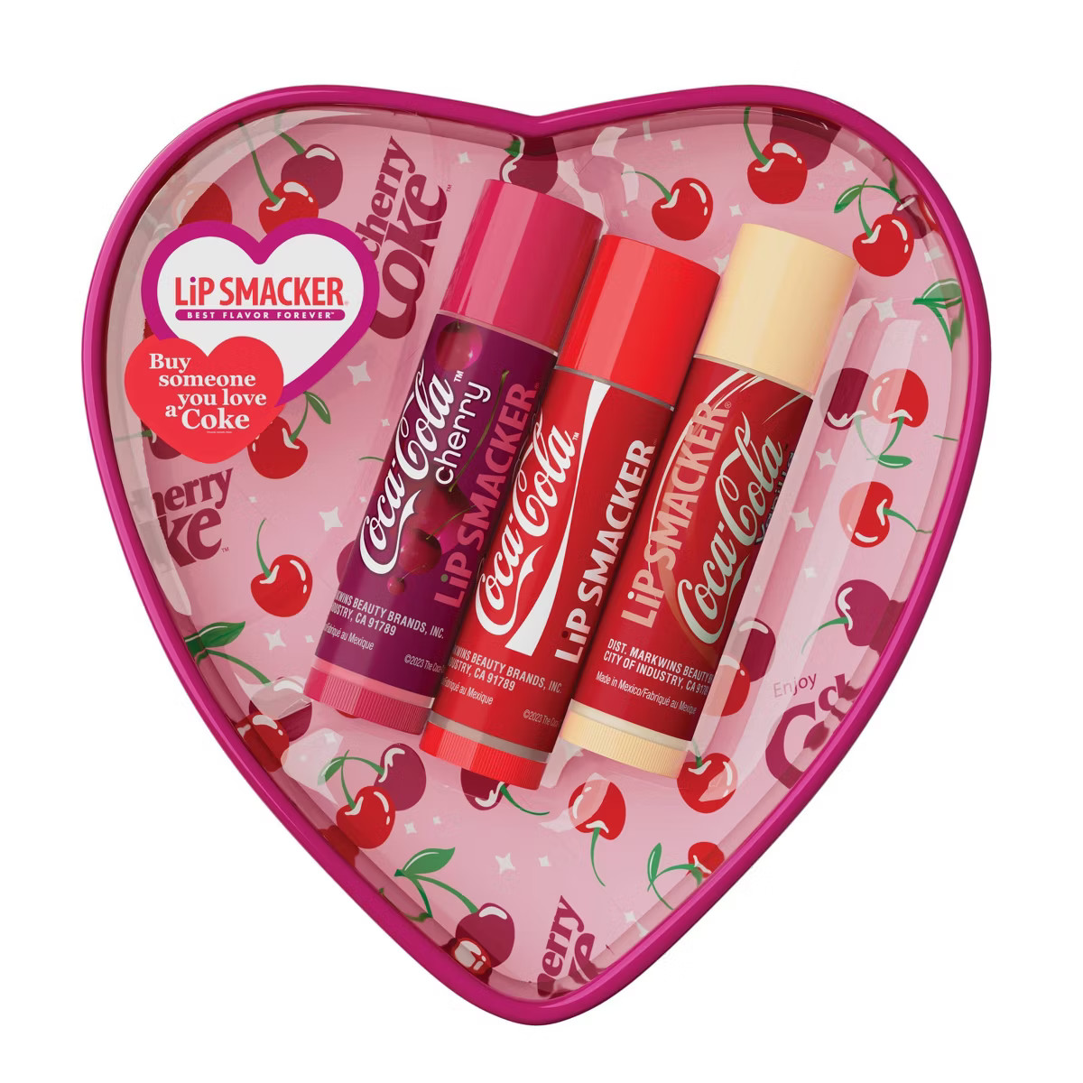 Lip Smacker Heart Tin Lip Balm Trio - 0.52oz/2pc | Target