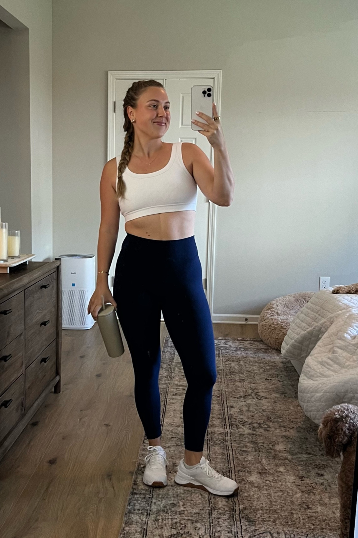 Workout set of the day 🤍 wearing size small top and bottom!

#LTKFindsUnder100 #LTKActive #LTKFitness