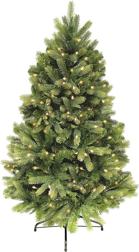 ASTEROUTDOOR Prelit Artificial Christmas Tree with Lights, Full Lifelike Shape Lush Branches Incl... | Amazon (US)