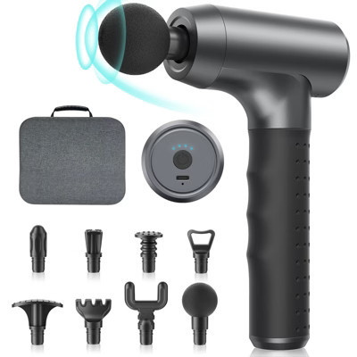 Deep Tissue Massage Gun 3200 RPM with 8 Interchangeable Heads 4 Speeds Quiet Handheld Body Massager | Target