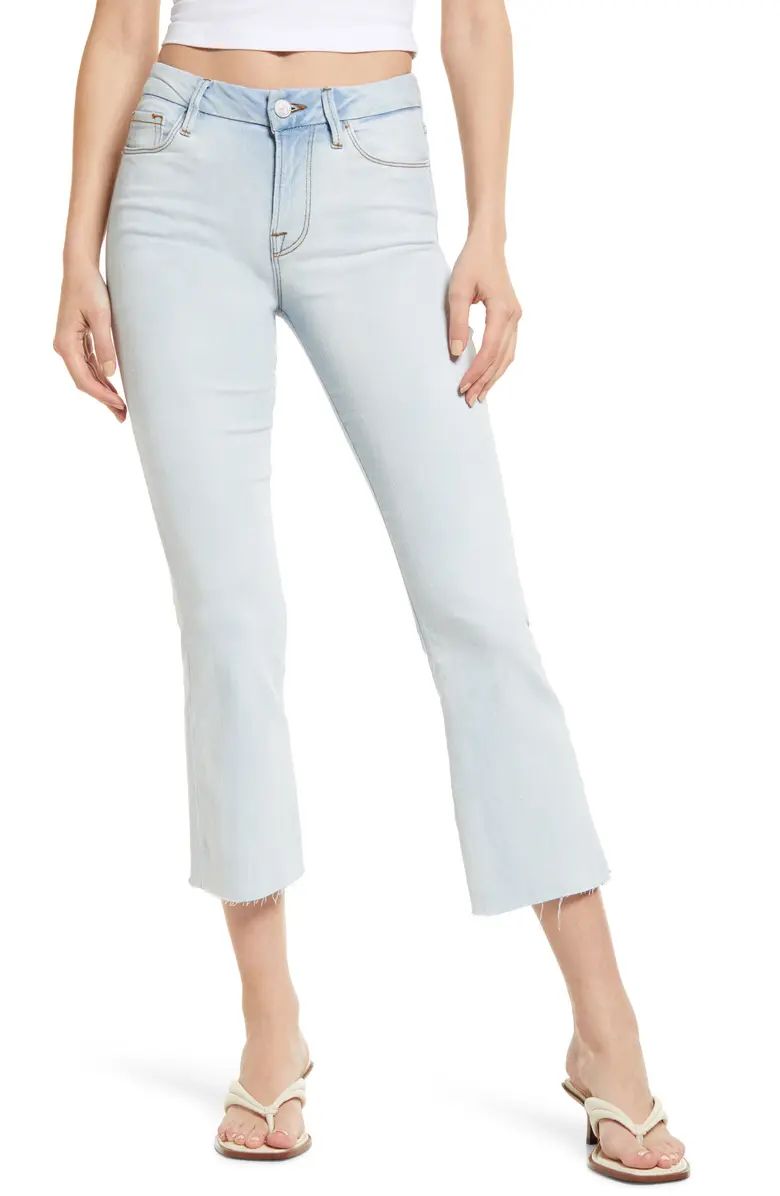 FRAME Le Crop High Waist Bootcut Jeans | Nordstrom | Nordstrom