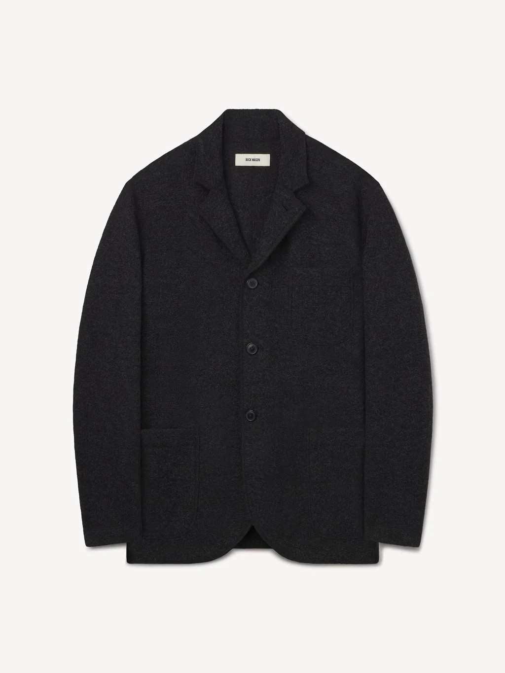 Marled Deep Charcoal Felted Wool Chore Coat - Buck Mason- Modern American Classics | Buck Mason