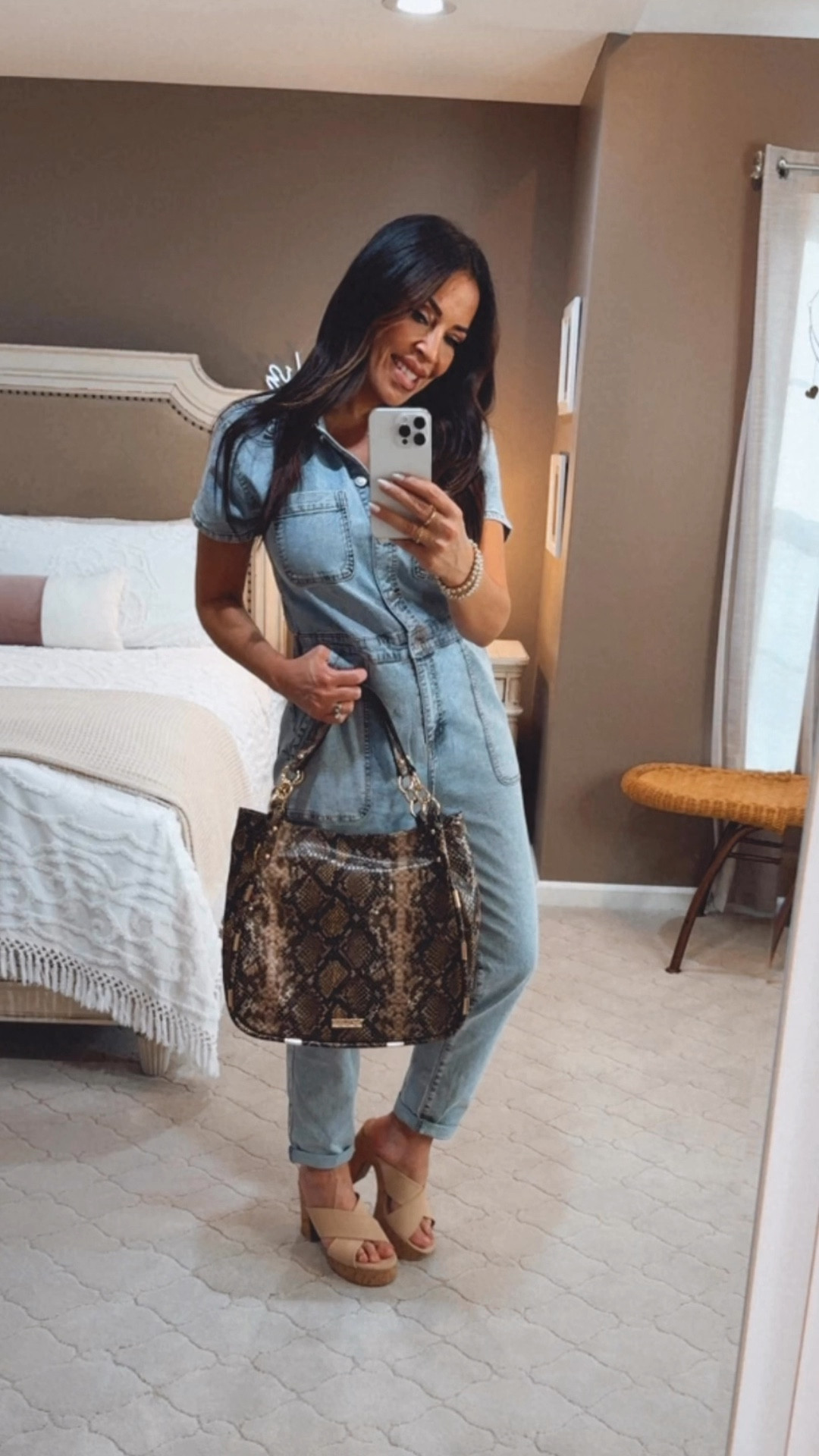 Denim jumpsuits are all the rage! I love this one from Walmart. It has a straight leg and looks so cute with heels or booties. I also grabbed this snakeskin bag. It has such a high-end look to it, yet everything I’m wearing so affordable. 
🐍 🩵🐍🩵🐍🩵🐍🩵🐍🩵🐍🩵🐍
#walmart #walmartfashion #jessicasimpson #falloutfit #boilersuit
#buffalove #buffalony #buffaloinfluencer #countryconcert

#LTKOver40 #LTKStyleTip #LTKFindsUnder50