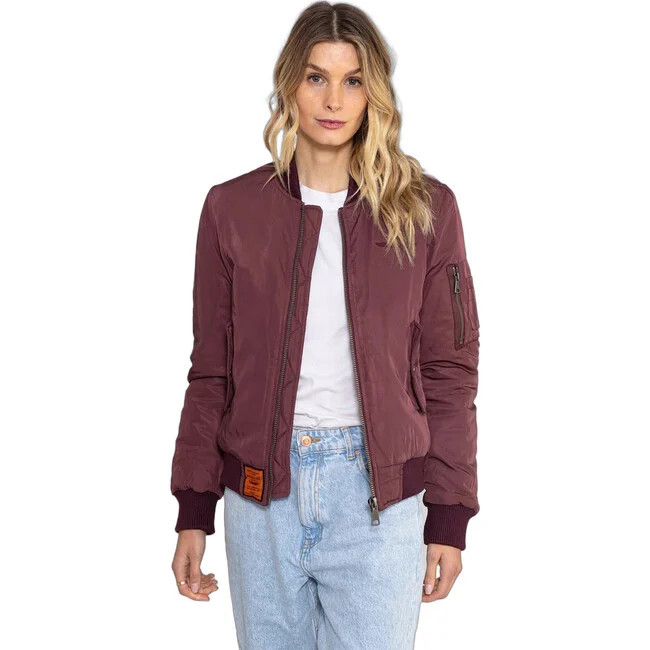 Bombers Original | The Jacket, (Burgundy Red, Size Medium) | Maisonette | Maisonette