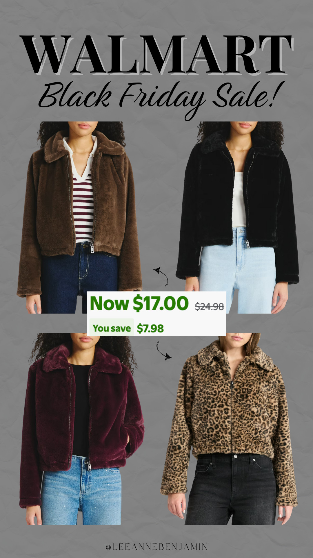 No Boundaries Faux Fur Jacket is now only $17! Comes in 4 colors and is so cute for the winter season!  

 #LTKCyberWeek #LTKootd #LTKSaleAlert