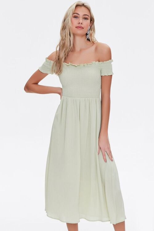 Smocked Off-the-Shoulder Dress | Forever 21 (US)