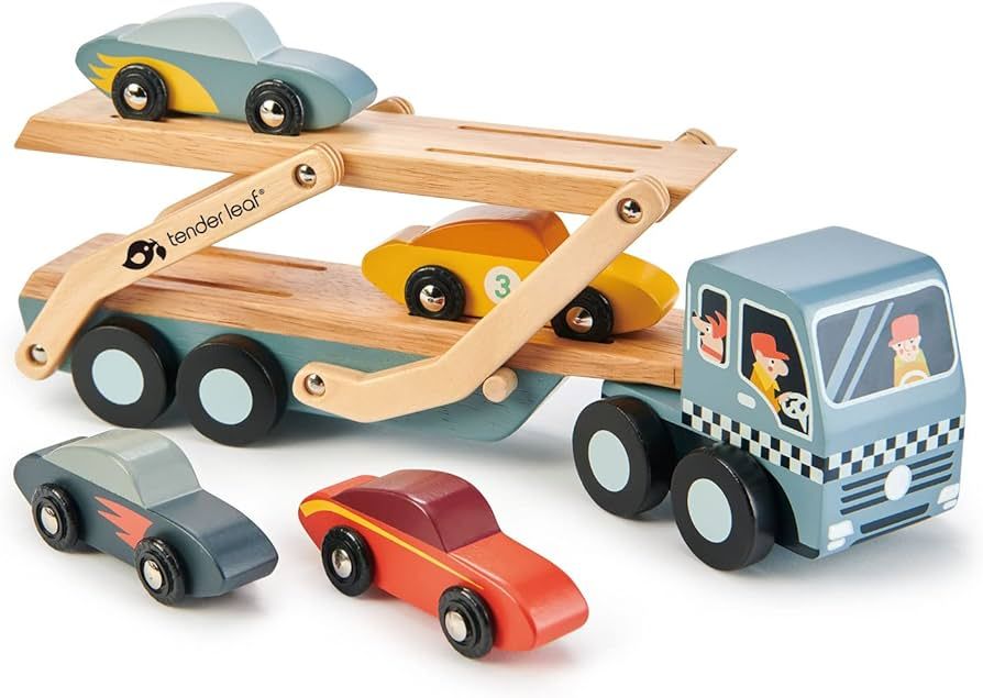 Tender Leaf Toys Car Transporter - Imaginative Play Gift for Children Encourage Social Developmen... | Amazon (US)