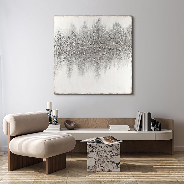 Empire Art Direct Abstract Wall Art Textured Hand Painted Canvas by Martin Edwards, Unframed, 48"... | Amazon (US)