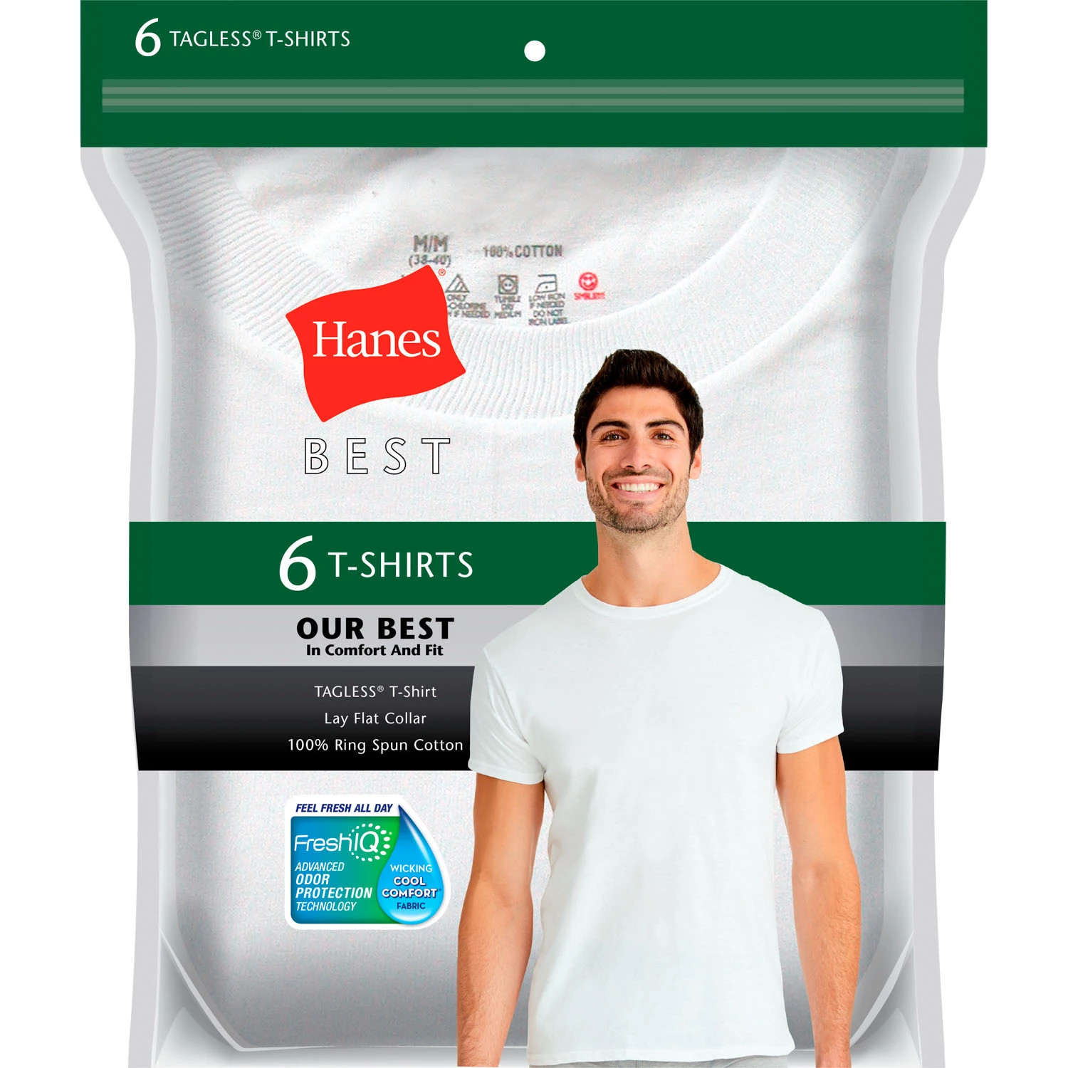 Hanes Best 6-Pack Crew T-Shirt (Assorted Colors) | Sam's Club