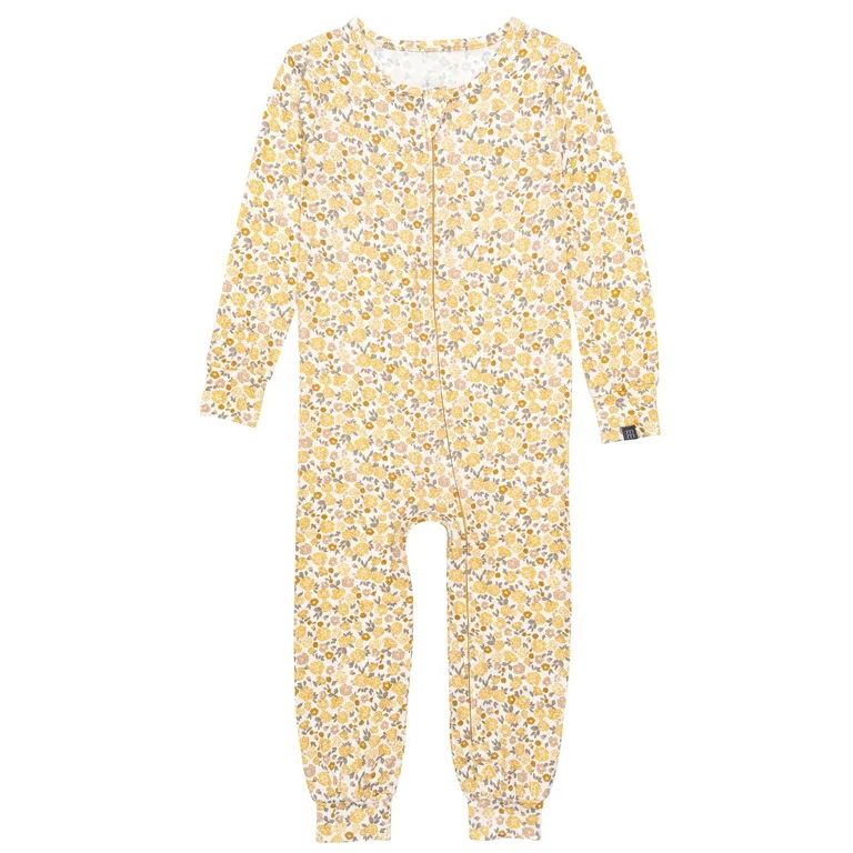 Modern Moments by Gerber Toddler Neutral Super Soft One-Piece Pajama, Sizes 12M-5T | Walmart (US)