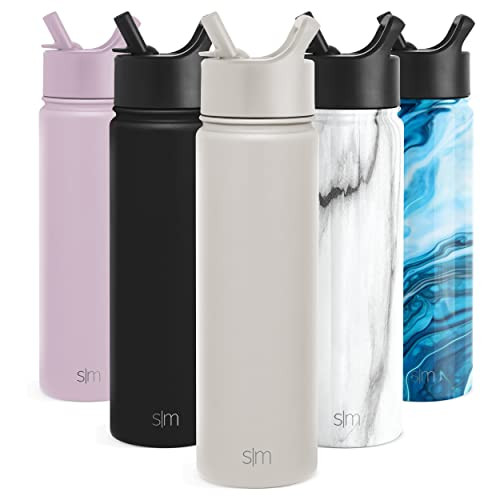 Simple Modern Water Bottle with Straw Lid Vacuum Insulated Stainless Steel Metal Thermos Bottles ... | Amazon (US)