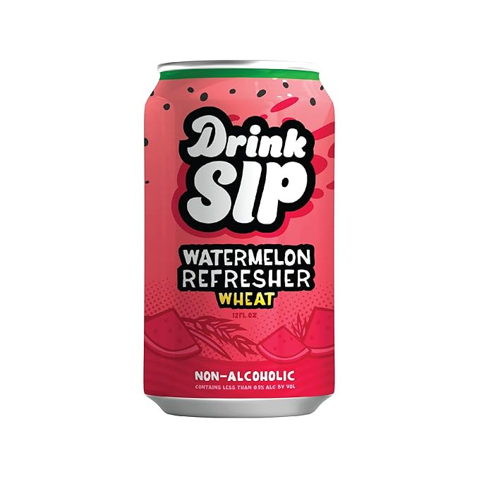 Non-Alcoholic Watermelon Refresher Wheat Beer. Non alcoholic drink. Watermelon flavored na beer. ... | Amazon (US)
