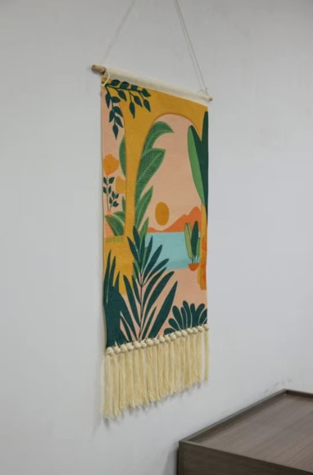 Handmade Macramé Wall Hanging, Banana Leaf Macramé Wall Hanging Tapestry Bohemian Tapestry Wall... | Etsy (US)