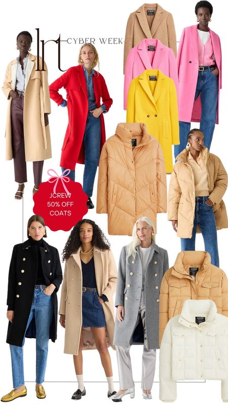 CYBER WEEK JCREW 50% off their entire store including women’s coats! I love JCrew coats and I still wear the two that I own from JCrew and purchased 4 years ago! 

#LTKsalealert #LTKover40 #LTKCyberWeek
