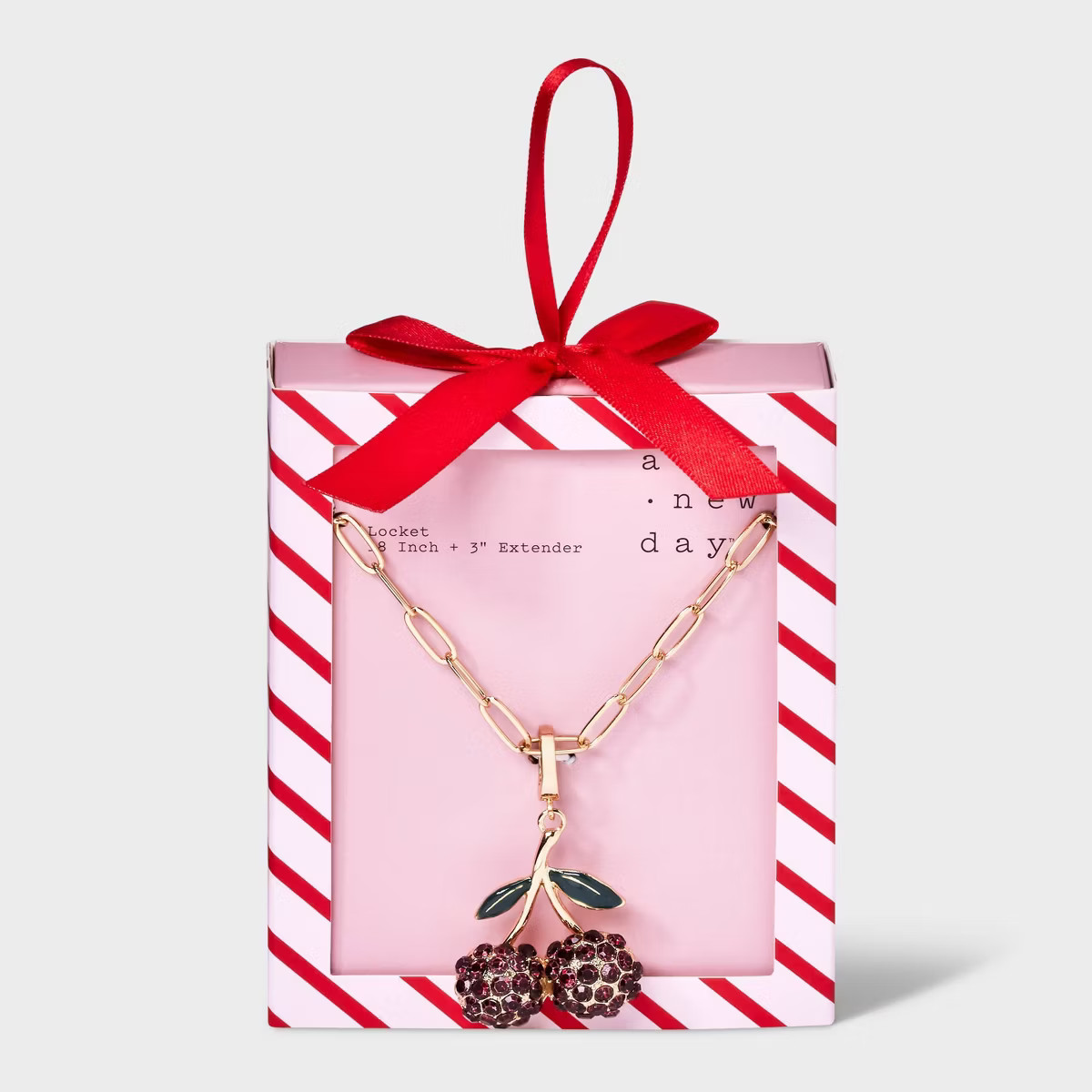 Cherry Locket Charm Necklace - A New Day™ Gold | Target