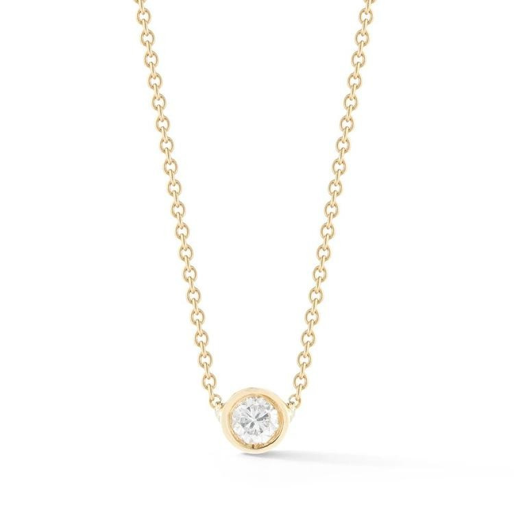 Small Round Diamond Necklace | Stone & Strand