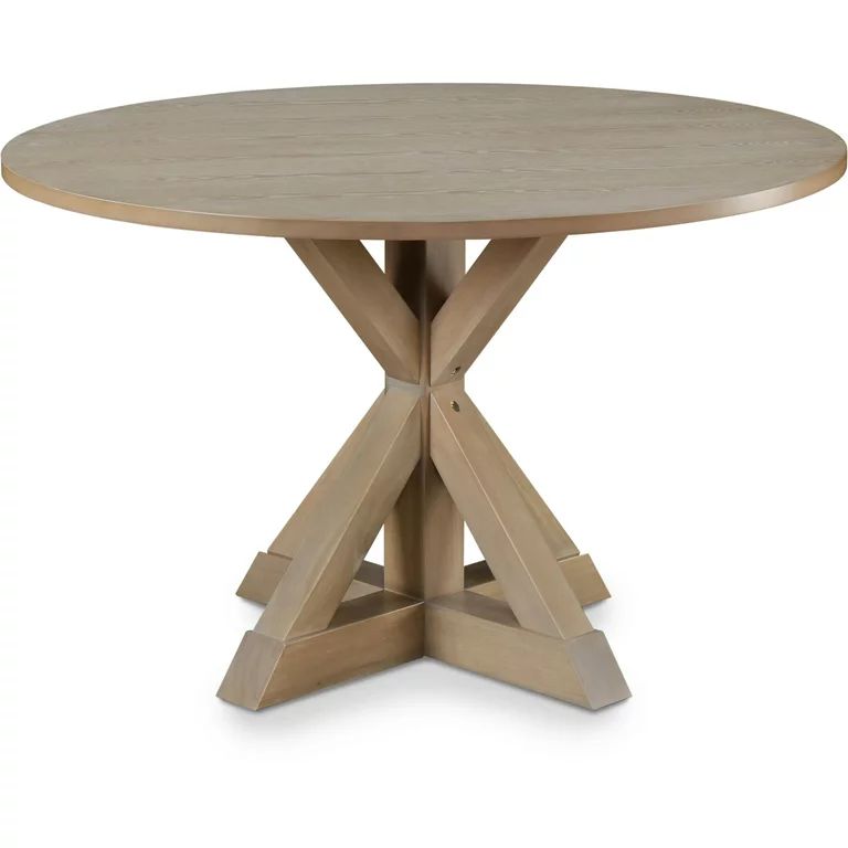 Finch Alfred Round Dining Table Rustic Beige | Walmart (US)