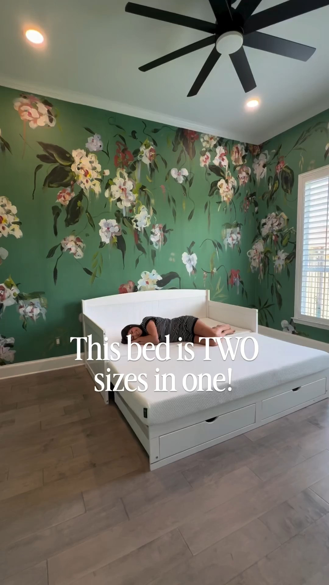 It’s TWO good y’all! Small space, big surprise! Our guest bedroom bed has a secret! It’s a transforming bed that easily converts from a cozy twin to a spacious king size ✨ perfect for sleepovers, visitors, or making the most of any room. Smart design meets serious comfort🩷

#GuestRoomGoals #SmallSpaceLiving #MultifunctionalFurniture #guestroom #guestbedroom #homeimprovement #bedroom #nursery #bedroomideas #amazonhome #homehacks #bedroomideas

#liketkit #LTKHome #LTKU #LTKSeasonal #LTKGiftGuide #LTKHoliday 

#LTKKids #LTKmomlife #LTKdayinmylife