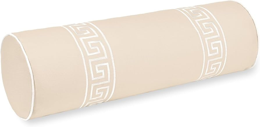 Hofdeco Premium Coastal Hampton Patio Indoor Outdoor Bolster Pillow Cover Only, 8"x24" Water Repe... | Amazon (CA)