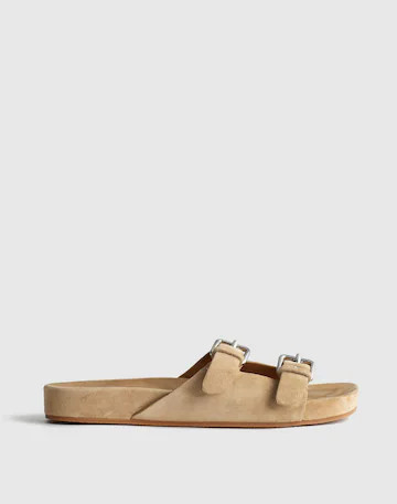 The Cambrea Double-Strap Sandal in Suede | Madewell