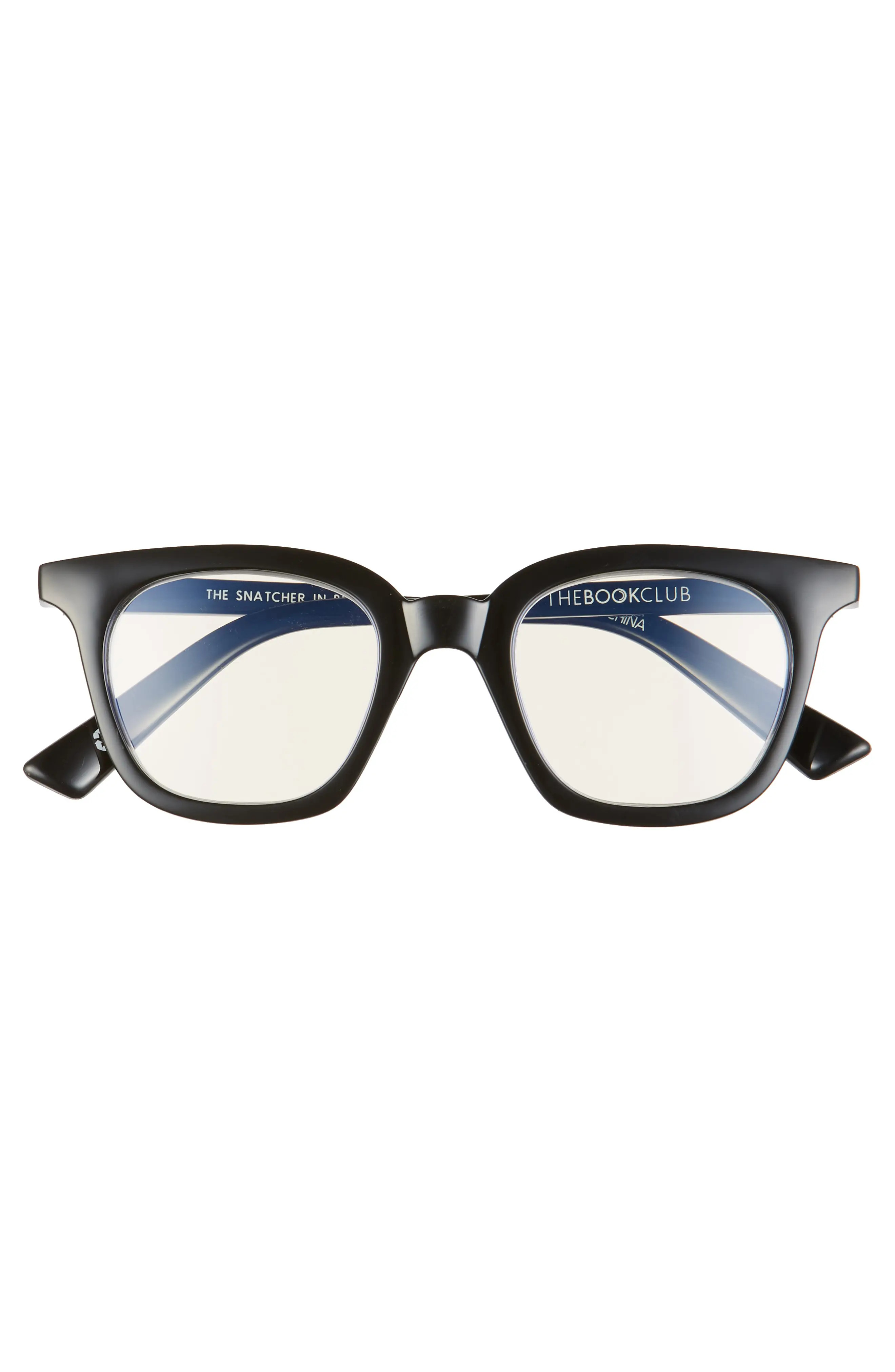 The Book Club The Snatcher In Black Tie 47mm Reading Glasses (Women) | Nordstrom | Nordstrom
