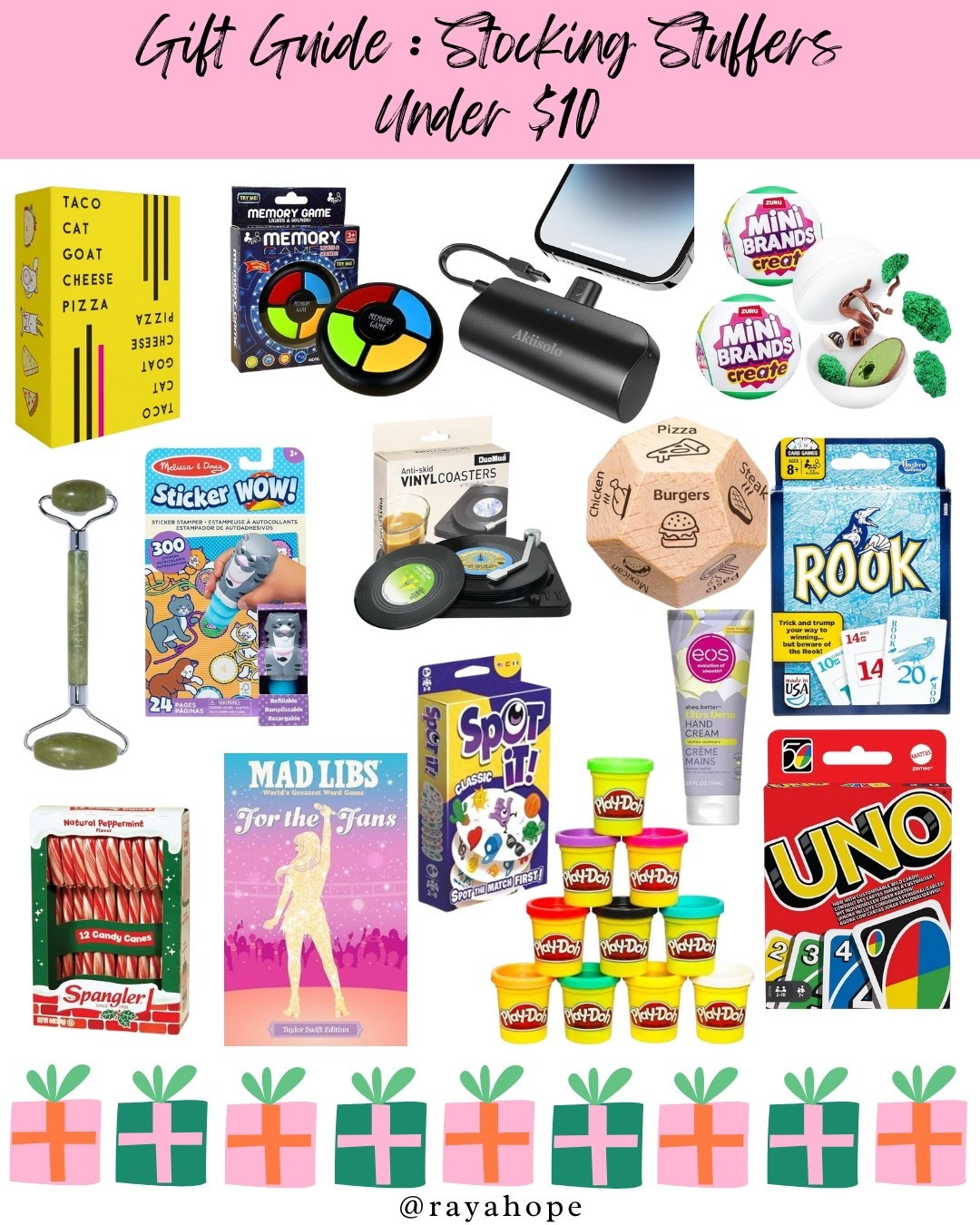 Gift Guide Stocking Stuffers Under $10 / Stocking Stuffers Gift Guide / Under $10 Stocking Stuffers / Under $10 Gift Guide

#LTKGiftGuide #LTKSeasonal #LTKHoliday