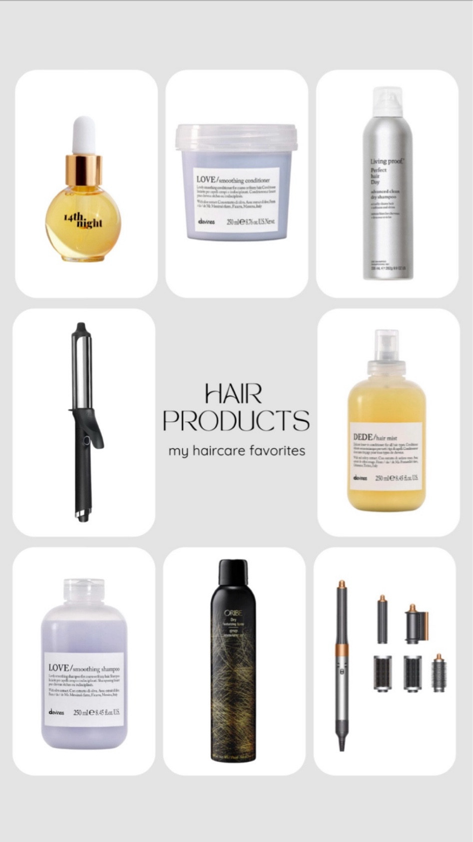 My hair care product must haves! 

#LTKGiftGuide #LTKStyleTip #LTKBeauty