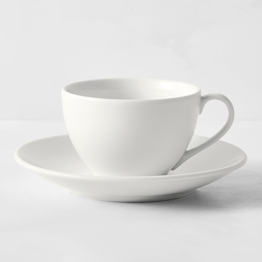 Apilco Tradition Porcelain Cups & Saucers | Williams-Sonoma