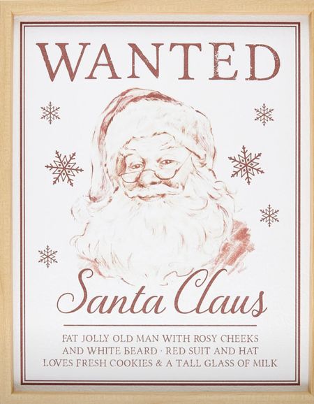 The cutest Santa Claus sign @walmart 

#LTKHoliday #LTKSeasonal #LTKhome