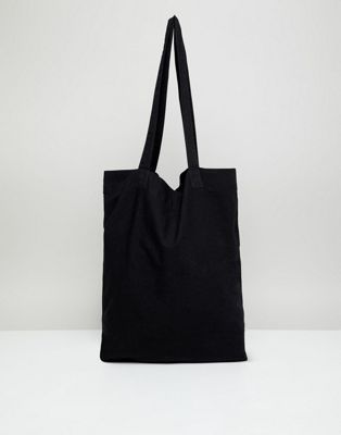 ASOS DESIGN tote bag in black organic cotton | ASOS (Global)