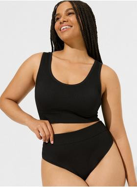 Seamless Ribbed High-Rise Thong Panty | Torrid (US & Canada)