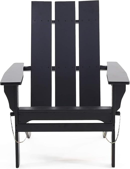 Christopher Knight Home Aberdeen Outdoor Contemporary Acacia Wood Foldable Adirondack Chair, Blac... | Amazon (US)