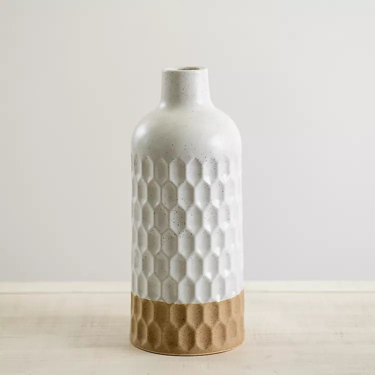 New!Speckled Honeycomb Ceramic Vase, 11 in. | Kirkland's Home
