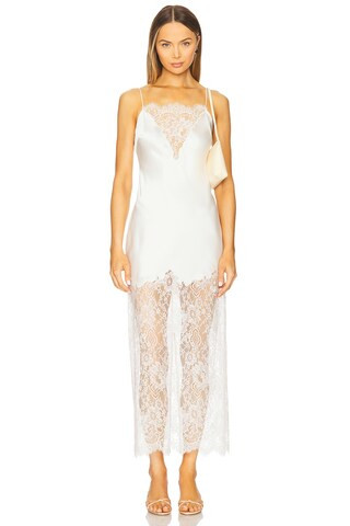 LoveShackFancy Amarissa Dress in Sugar Buff from Revolve.com | Revolve Clothing (Global)