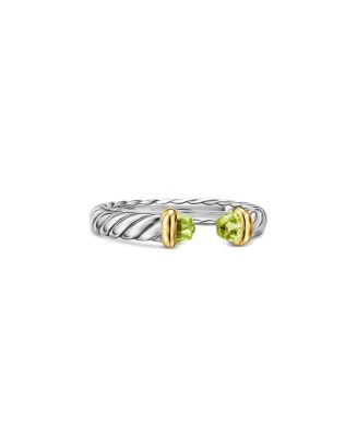 David Yurman Petite Cable Open Ring in Sterling Silver with 14K Yellow Gold, 3.4mm | Bloomingdale... | Bloomingdale's (AU)