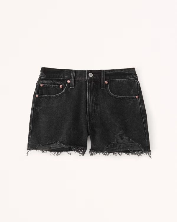 Mid Rise Boyfriend Shorts | Abercrombie & Fitch (US)