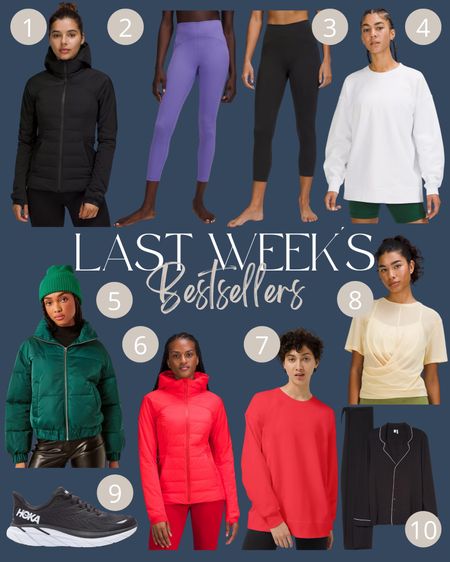 Last week’s bestsellers - lululemon on sale - lululemon finds - best selling fashion 

#LTKstyletip #LTKsalealert #LTKSeasonal