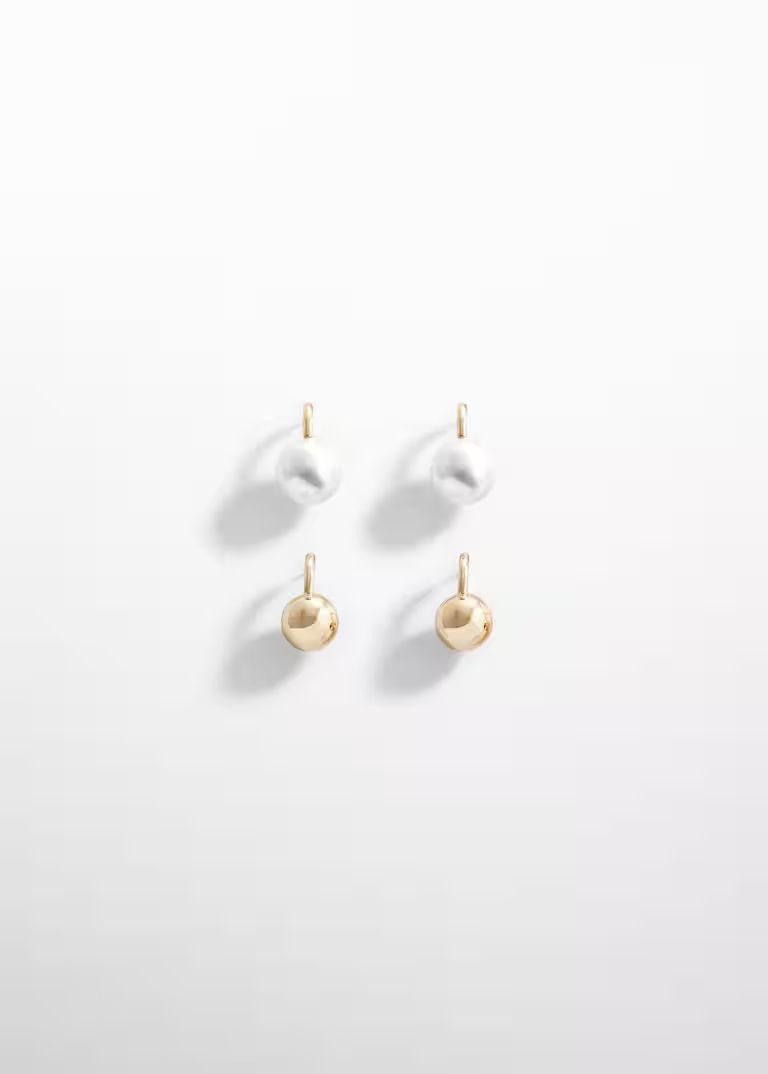 Mixed earring set -  Women | Mango USA | MANGO (US)